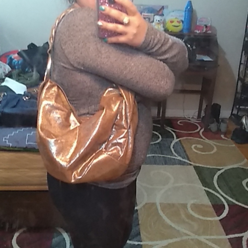 Bcbg girls gold purse